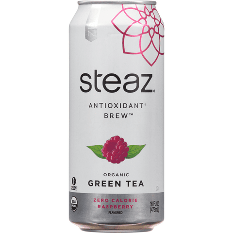 Steaz Zero Calorie Raspberry Iced Green Tea - 16 floz