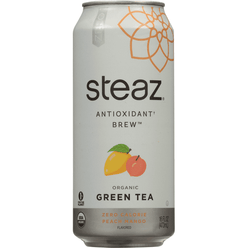 Steaz Zero Calorie Peach Mango Iced Green Tea - 16 floz