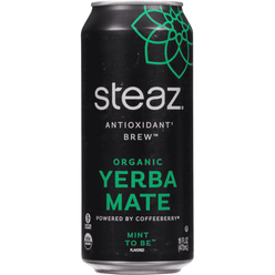 Steaz Yerba Mate, Organic, Mint to Be - 16 floz