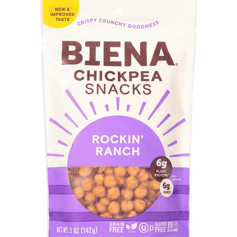 Biena Chickpea Snacks, Rockin' Ranch - 5 Ounce