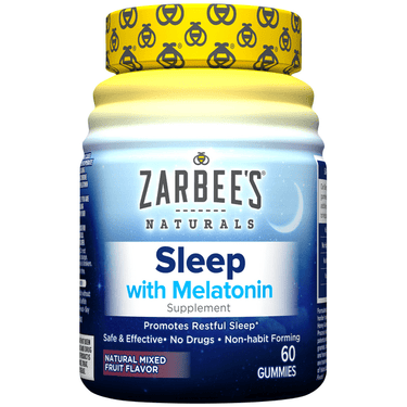 Zarbee's Naturals Sleep with Melatonin Mixed Fruit Flavor Supplement Gummies - 60 Count