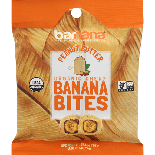Barnana Peanut Butter Organic Chewy Banana Bites - 1.4 Ounce