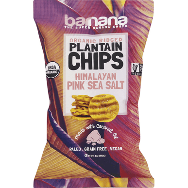 Barnana Organic Himalayan Pink Sea Salt Plantain Chips - 5 Ounce