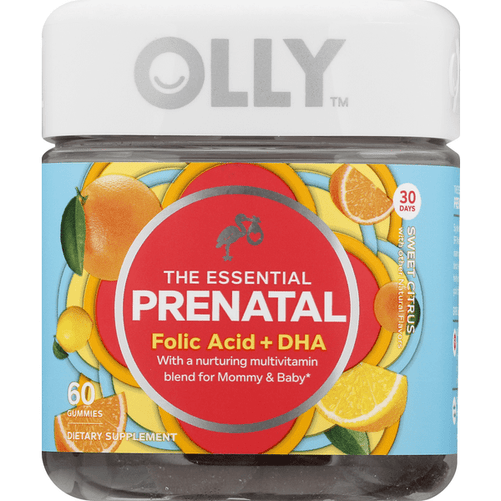 Olly Essential Prenatal Multivitamin Gummies - 60 Count