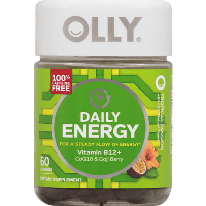Olly Daily Energy, Gummies, Tropical Passion - 60 Count