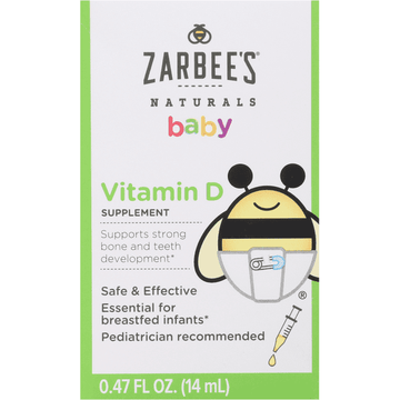 Zarbee's Naturals Baby Vitamin D Supplement - 0.47 Ounce