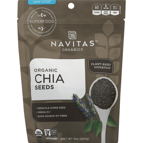 Navitas Organic Chia Seeds - 8 Ounce
