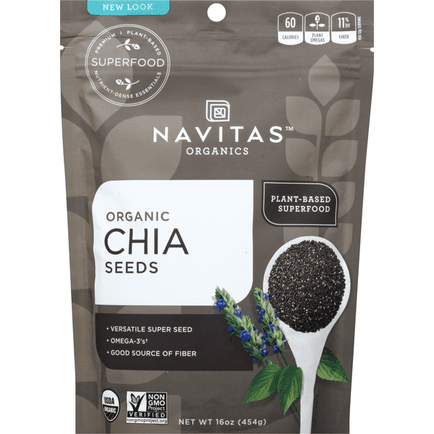 Navitas Organic Chia Seeds - 16 Ounce