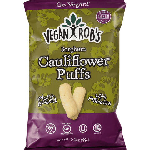 Vegan Rob's Sorghum Puffs, Cauliflower - 3.5 Ounce
