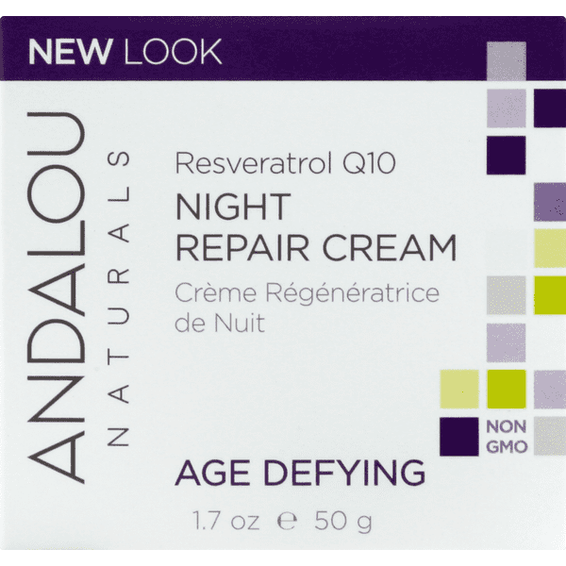 Andalou Naturals Andalou Naturals Resveratrol Q10 Night Repair Cream - 1.7 Ounce