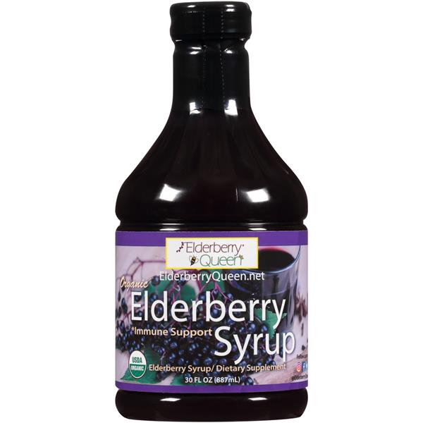 Elderberry Queen Organic Elderberry Syrup - 30 Ounce