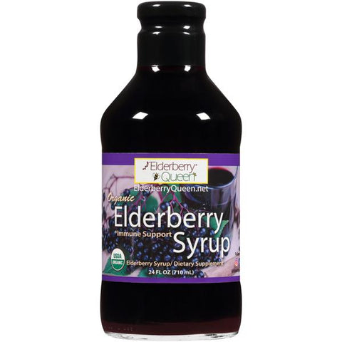 Elderberry Queen Organic Elderberry Syrup - 24 Ounce