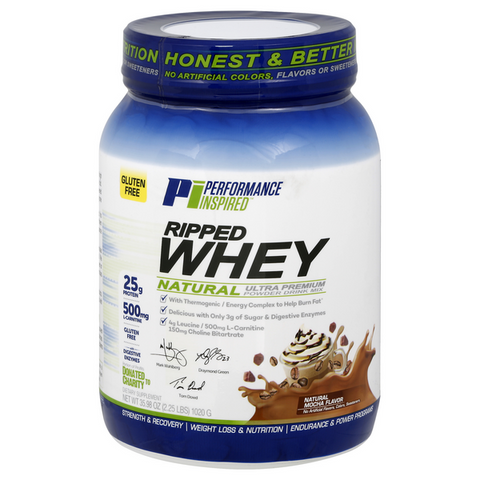 Performance Inspired Ripped Whey Natural Mocha Flavor - 35.98 Ounce
