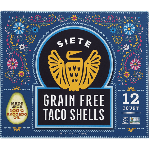 Siete Grain Free Taco Shells 12 Count - 5.5 Ounce