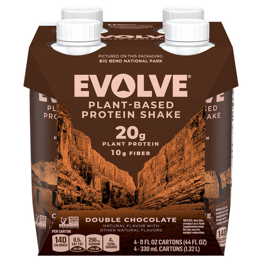 Evolve Protein Nutrition Shake Classic Chocolate Plant Based Protein Shake - 44 Ounce