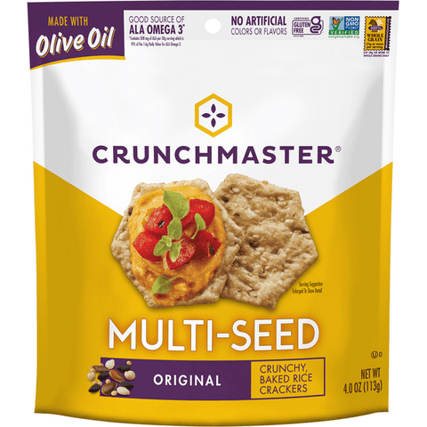 Crunchmaster Crackers, Multi-Seed, Original - 4 Ounce