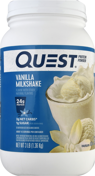 Quest Protein Powder Vanilla Milkshake - 3 Pound