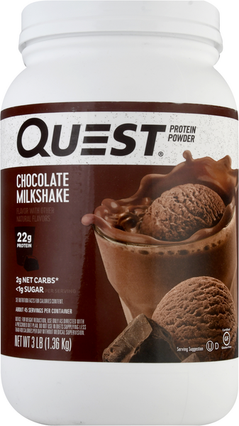Quest Protein Powder Chocolate Milkshake - 3 Pound