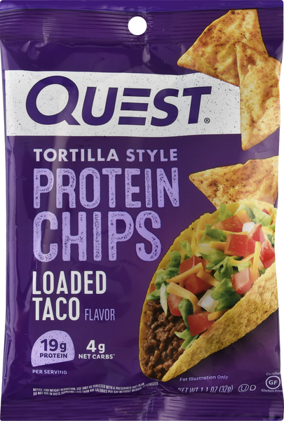 Quest Tortilla Style Loaded Taco Protein Chips - 1.1 Ounce