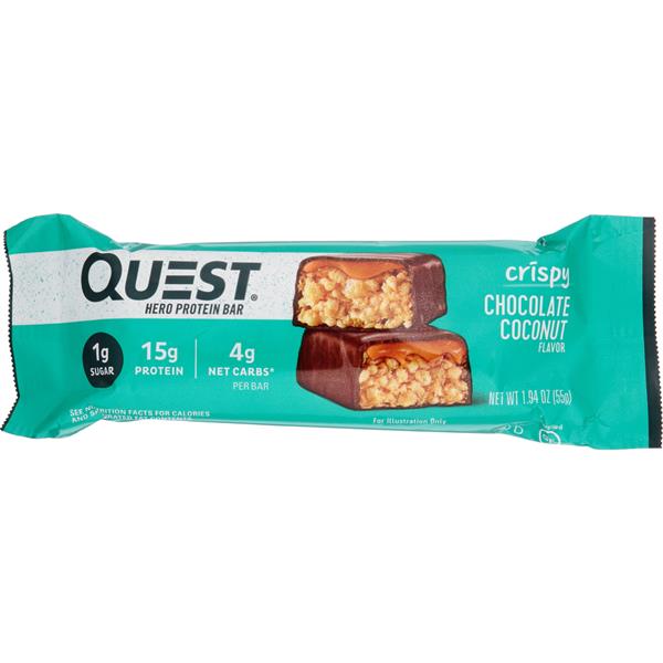 Quest Hero Chocolate Coconut Protein Bar - 1.9 Ounce
