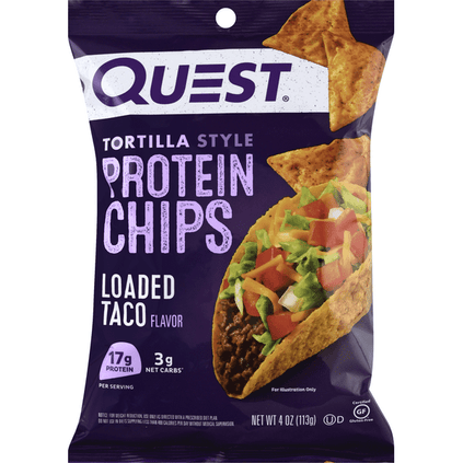 Quest Loaded Taco Tortilla Protein Chips - 4 Ounce