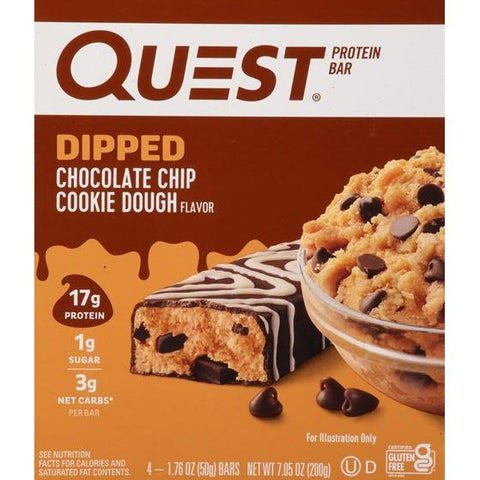 Quest Dipped Chocolate Cookie Dough - 4 Pack