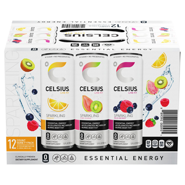 Celsius Energy Drink, Variety Pack - 12 Count