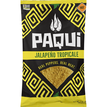 Paqui Tortilla Chips, Jalapeno Tropicale, Hot - 7 Ounce