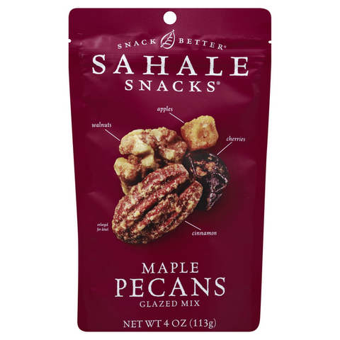 Sahale Maple Pecans with Walnuts Cherries + Cinnamon - 4 Ounce