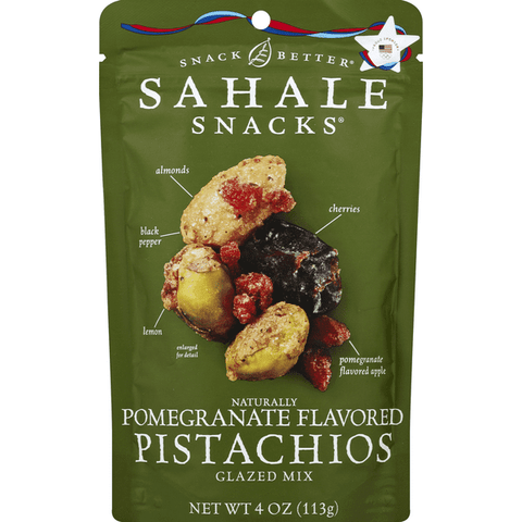 Sahale Snacks Premium Blend Pomegranate Pistachios with Almonds, Cherries + Black Pepper - 4 Ounce