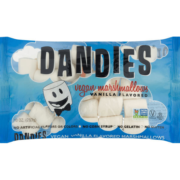 Dandies Marshmallows Vegan Vanilla Flavored 10 Ounce — Wholelotta Good 2303