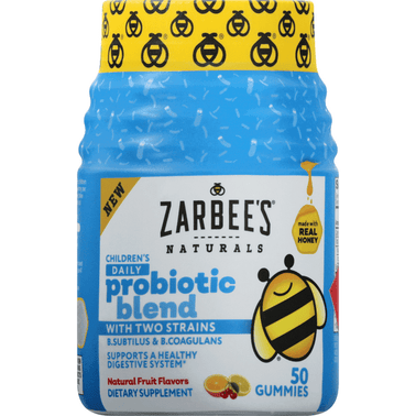 Zarbee's Naturals Children's Daily Probiotic Blend Fruit Flavor Gummies - 50 Count