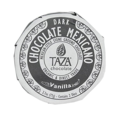 Taza Chocolate Vanilla Stone-Ground Dark Chocolate Disc

 - 2.7 Ounce
