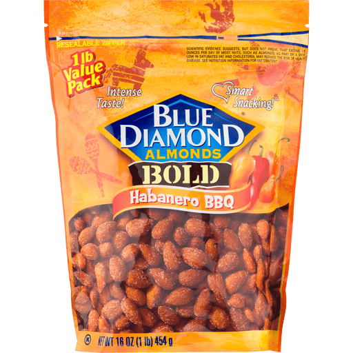 Blue Diamond Almonds Bold Habanero BBQ - 16 Ounce