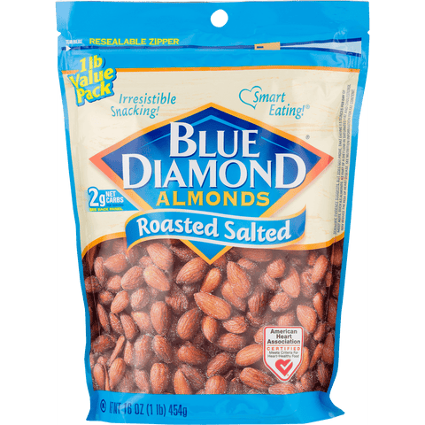 Blue Diamond Roasted Salted Almonds - 16 Ounce