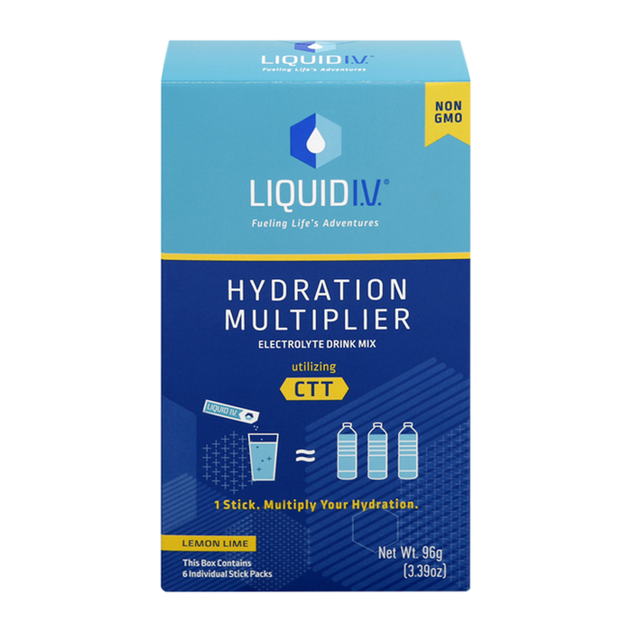 Liquid I.V. Hydration Drink Mix, Lemon Lime - 6 Count