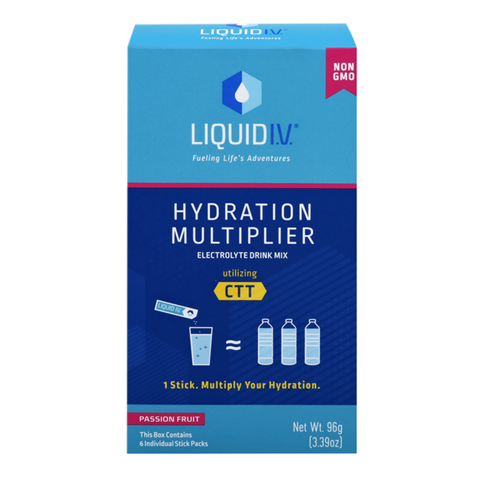 Liquid I.V. Hydration Drink Mix, Passion Fruit - 6 Count