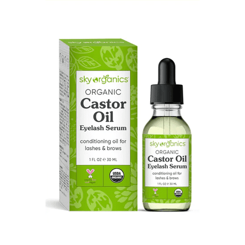 Sky Organics Castor Oil, Organic, Eyelash Serum - 1 Ounce