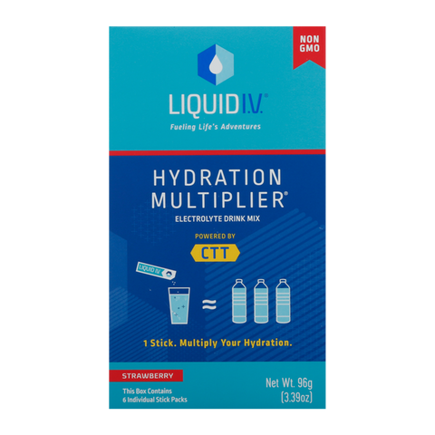 Liquid I.V. Hydration Drink Mix, Strawberry - 6 Count