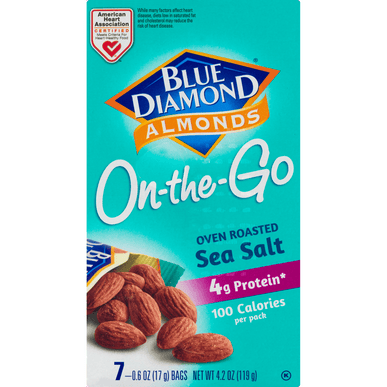 Blue Diamond Almonds Oven Roasted Sea Salt Almonds 7 pkgs - .6 Ounce