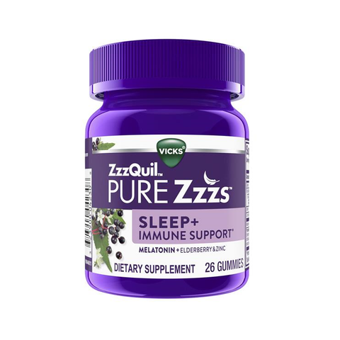 Vicks ZzzQuil Pure Zzzs Sleep + Immunity Support Gummies - 26 Count